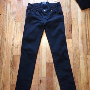 TRIPP NYC SUPER SKINNY BLACK TWILL JEAN 26